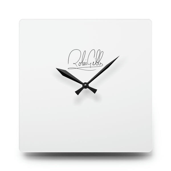 Robin Gibb - Acrylic Wall Clock (White)