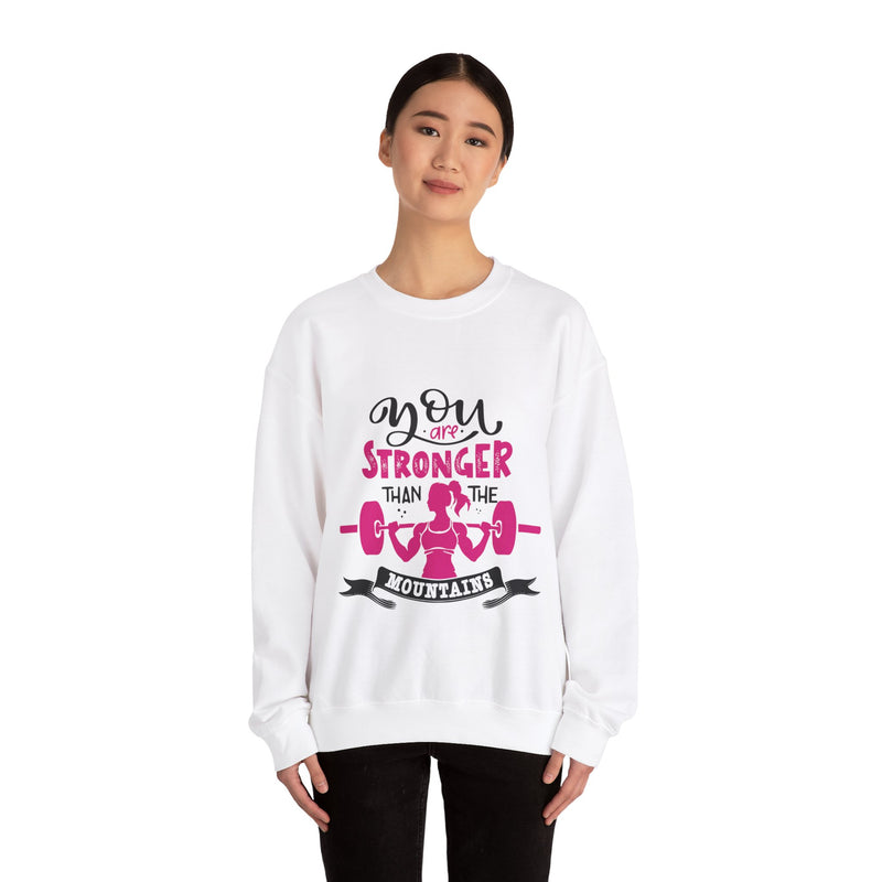 You Are Stronger Than the Mountains - Crewneck T-Shirt